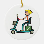 Mobiliteitsscooter Keramisch Ornament (Voorkant)