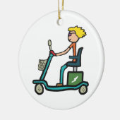 Mobiliteitsscooter Keramisch Ornament (Links)