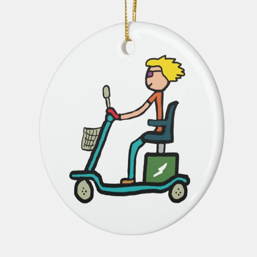 Mobiliteitsscooter Keramisch Ornament (Links)