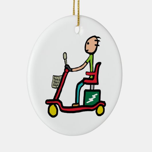 Mobiliteitsscooter Keramisch Ornament (Rechts)