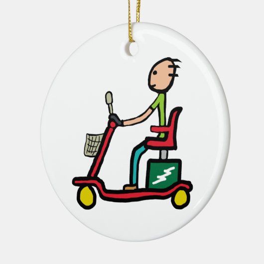 Mobiliteitsscooter Keramisch Ornament (Links)