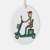 Mobiliteitsscooter Keramisch Ornament (Rechts)