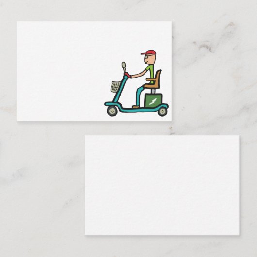Mobiliteitsscooter Visitekaartje (Voorkant / Achterkant)