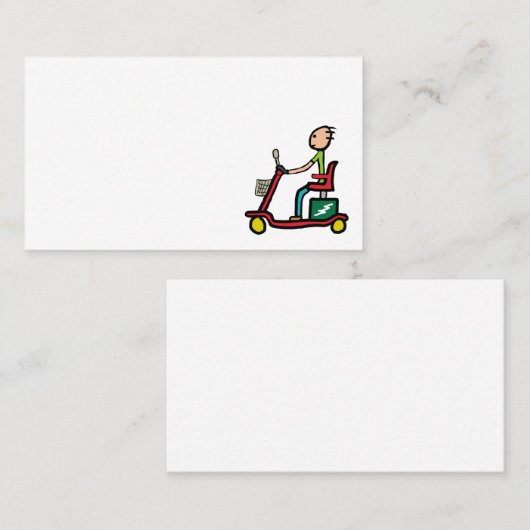 Mobiliteitsscooter Visitekaartje (Voorkant / Achterkant)