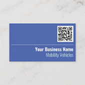 Mobility Voertuigen QR Code Visitekaartje (Achterkant)