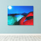 Mobius Arch & Rocks | Alabama Hills, Californië Canvas Afdruk (Insitu (Houten vloer))