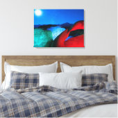 Mobius Arch & Rocks | Alabama Hills, Californië Canvas Afdruk (Insitu (Slaapkamer))