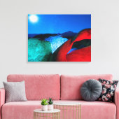 Mobius Arch & Rocks | Alabama Hills, Californië Canvas Afdruk (Insitu (Woonkamer))