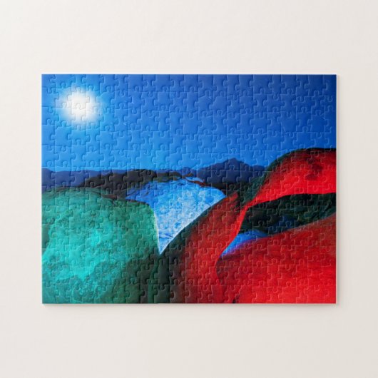 Mobius Arch & Rocks | Alabama Hills, Californië Legpuzzel (Horizontaal)