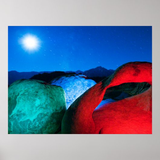 Mobius Arch & Rocks | Alabama Hills, Californië Poster (Voorkant)