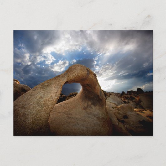 Mobius Arch Sunset - Alabama Hills Briefkaart (Voorkant)