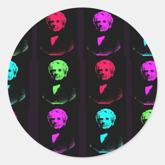 Mobius Collage Ronde Sticker (Voorkant)