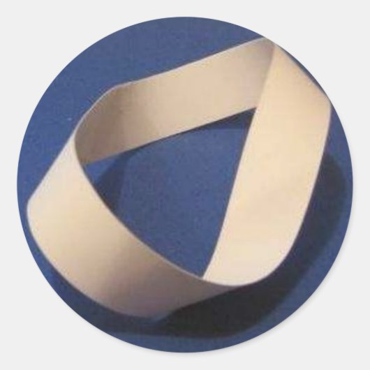 Mobius Ronde Sticker (Voorkant)