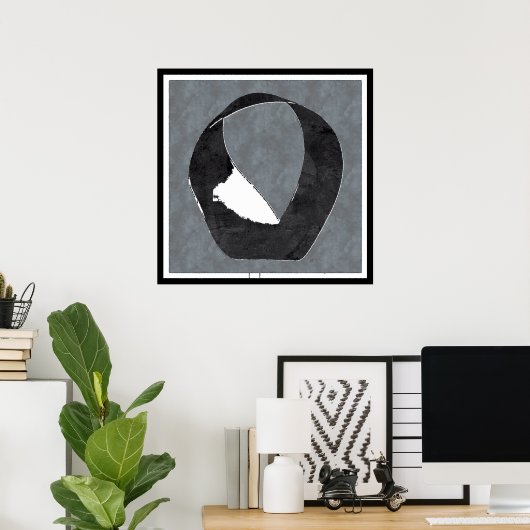 Mobius Strip Zen Enso Poster (Thuiskantoor)