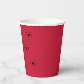 Mobster Birthday, aangepaste papierbeker Papieren Bekers (Achterkant)
