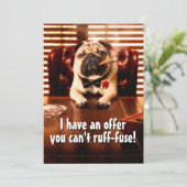 Mobster Dog Kaart (Staand voorkant)