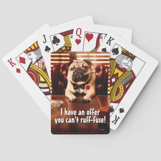 Mobster Dog Pokerkaarten (Achterkant)