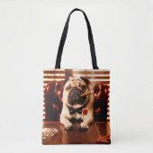 Mobster Dog Tote Bag (Voorkant)