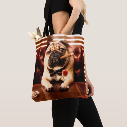 Mobster Dog Tote Bag (Dichtbij)