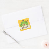 Mobster Frog Bookplate Vierkante Sticker (Envelop)