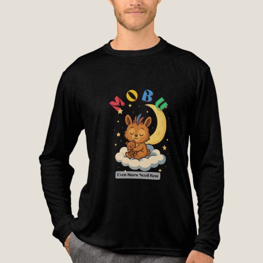 MoBu – Even Stars Need Rest Tri-Blend Shirt (Voorkant volledig)