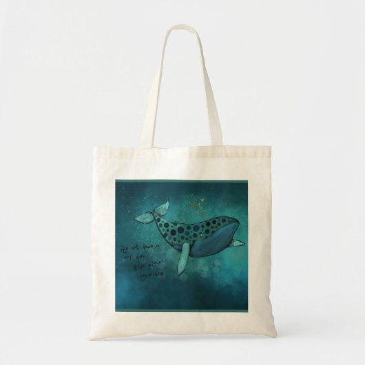 Moby Dick Adventure Quote Tote Bag (Voorkant)