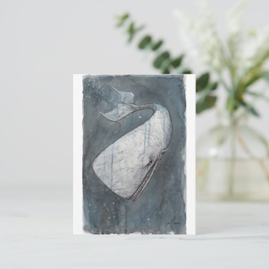 Moby Dick Briefkaart (Staand voorkant)