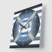 Moby-Dick ~ De Pequod ~Herman Melville ~Capt Ahab Vierkante Klok (Hoek)