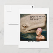 Moby Dick en Jane Briefkaart (Voorkant / Achterkant)