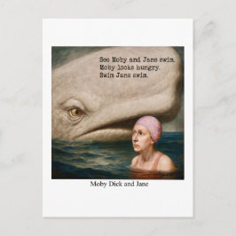 Moby Dick en Jane Briefkaart