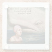 Moby Dick en Jane Glazen Onderzetter (Achterkant)
