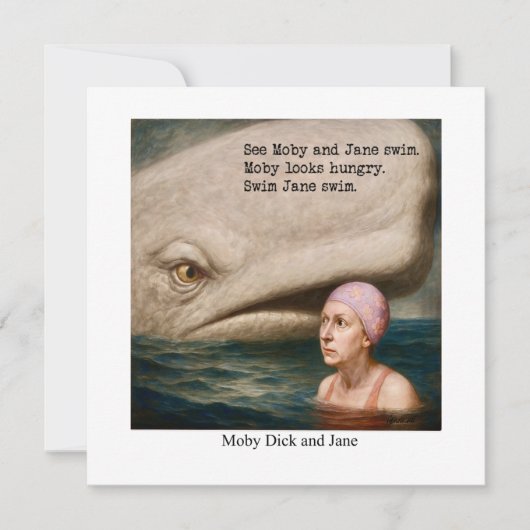 Moby Dick en Jane Kaart (Voorkant)