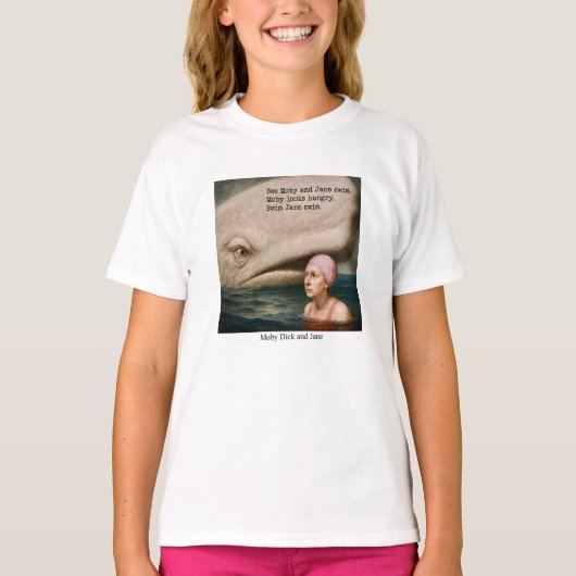 Moby Dick en Jane T-shirt (Voorkant)