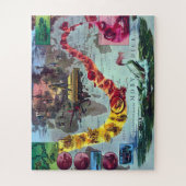 Moby Dick Herman MelvilleDe reis van de Pequod Legpuzzel (Verticaal)