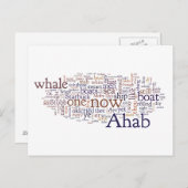 Moby Dick laatste hoofdstukken afstuderen briefkaa Briefkaart (Voorkant / Achterkant)