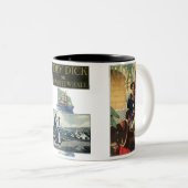 Moby Dick of The White Whale # 6 Tweekleurige Koffiemok (Voorkant rechts)