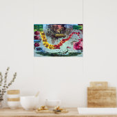 Moby Dick The Voyage of The Pequod Herman Melville Poster (Keuken)