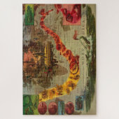 Moby Dick Voyage van de Pequod Classic Legpuzzel (Verticaal)