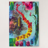 Moby Dick Voyage van de Pequod Classic Legpuzzel (Verticaal)