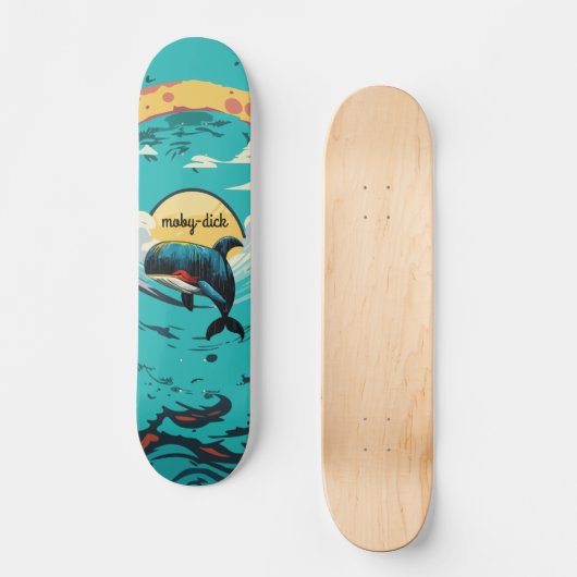 Moby-Dick Whale Persoonlijk Skateboard (Voorkant)