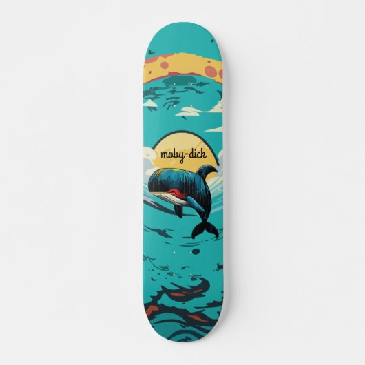 Moby-Dick Whale Persoonlijk Skateboard (Voorkant)