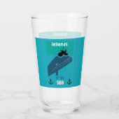 Moby Dick Zee Fantasy | Funny Ocean and Zee Servin Glas (Achterkant)