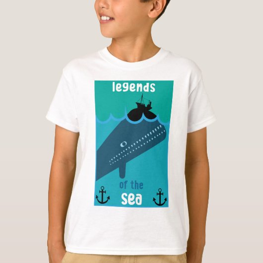 Moby Dick Zee Fantasy | Funny Ocean and Zee Servin T-shirt (Voorkant)