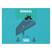 Moby Dick Zee Fantasy | Funny Ocean and Zee Servin Tafelkleed (Voorkant (Horizontaal))
