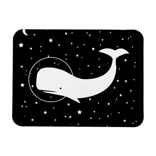 MOBY IN DE RUIMTE MAGNEET (Horizontaal)