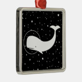 MOBY IN RUIMTE METALEN ORNAMENT (Rechts)