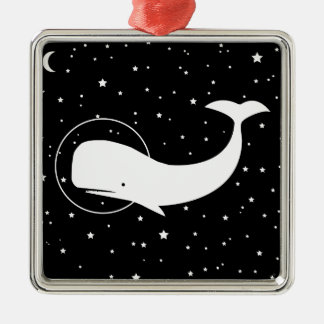 MOBY IN RUIMTE METALEN ORNAMENT