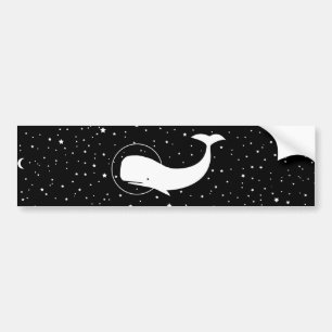 Moby in Space Bumpersticker