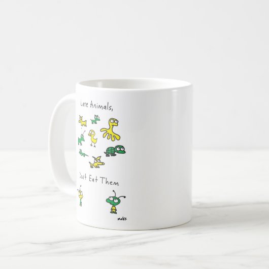 Moby's Love Animals, eet ze geen Mok (Voorkant links)