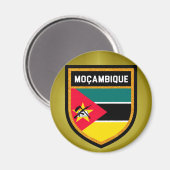 Moçambique Flag Magneet (Voorkant / Achterkant)